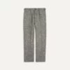 Grey Harris Tweed One Pleat Games Trousers -Drakes Shop DR2A6C22799 01103 1