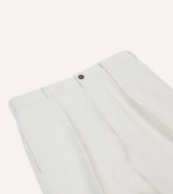 Ecru Denim Games Trousers 11 Ecru Denim Games Trousers -Drakes Shop DR2A6C24003 01050 4