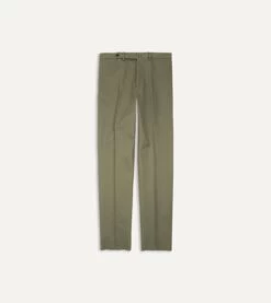 Lovat Cotton Drill Flat Front Trouser