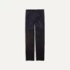 Navy Mid-Wale Corduroy Flat Front Trouser