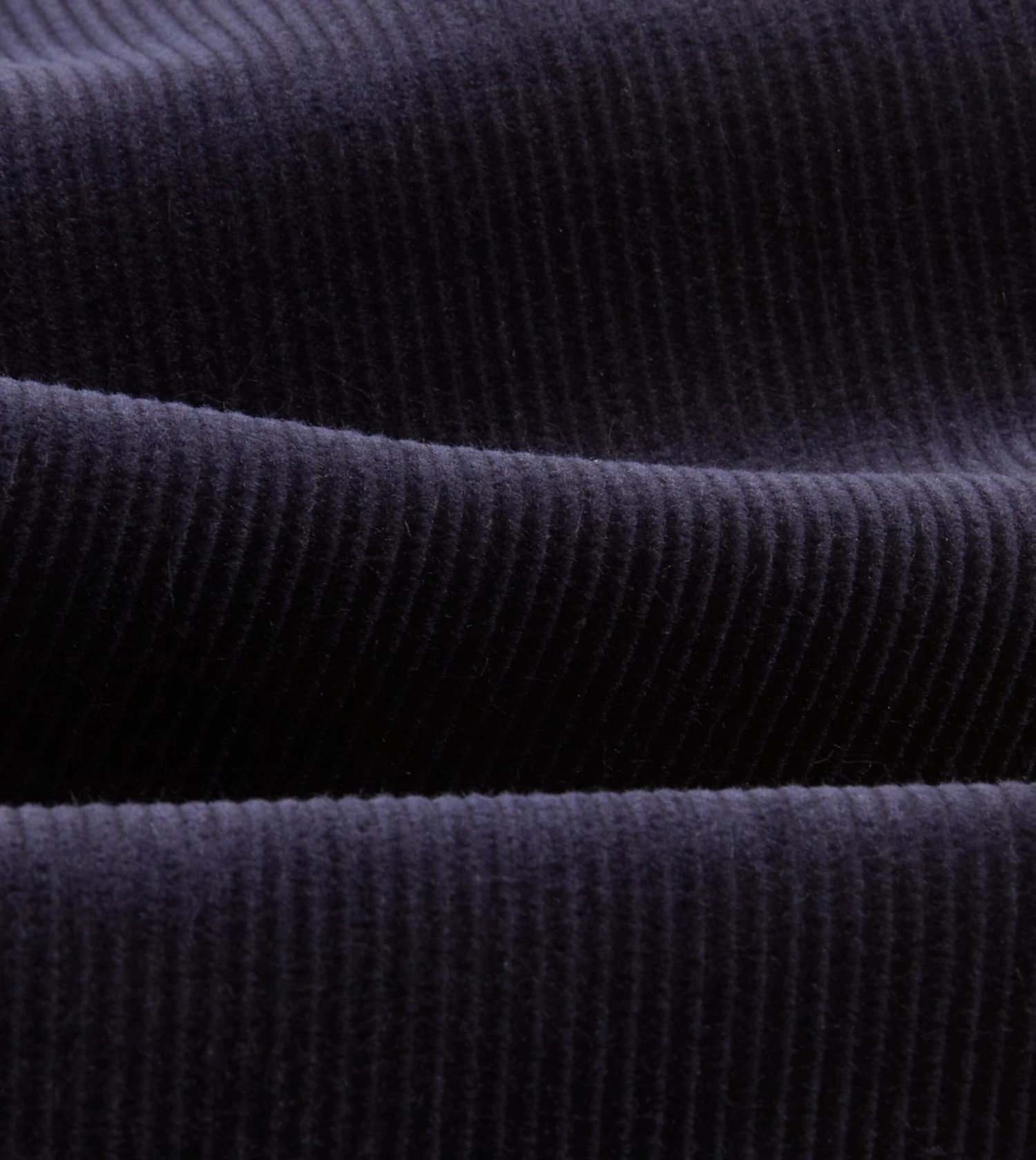 Navy Mid-Wale Corduroy Flat Front Trouser 4 Navy Mid-Wale Corduroy Flat Front Trouser - Image 2