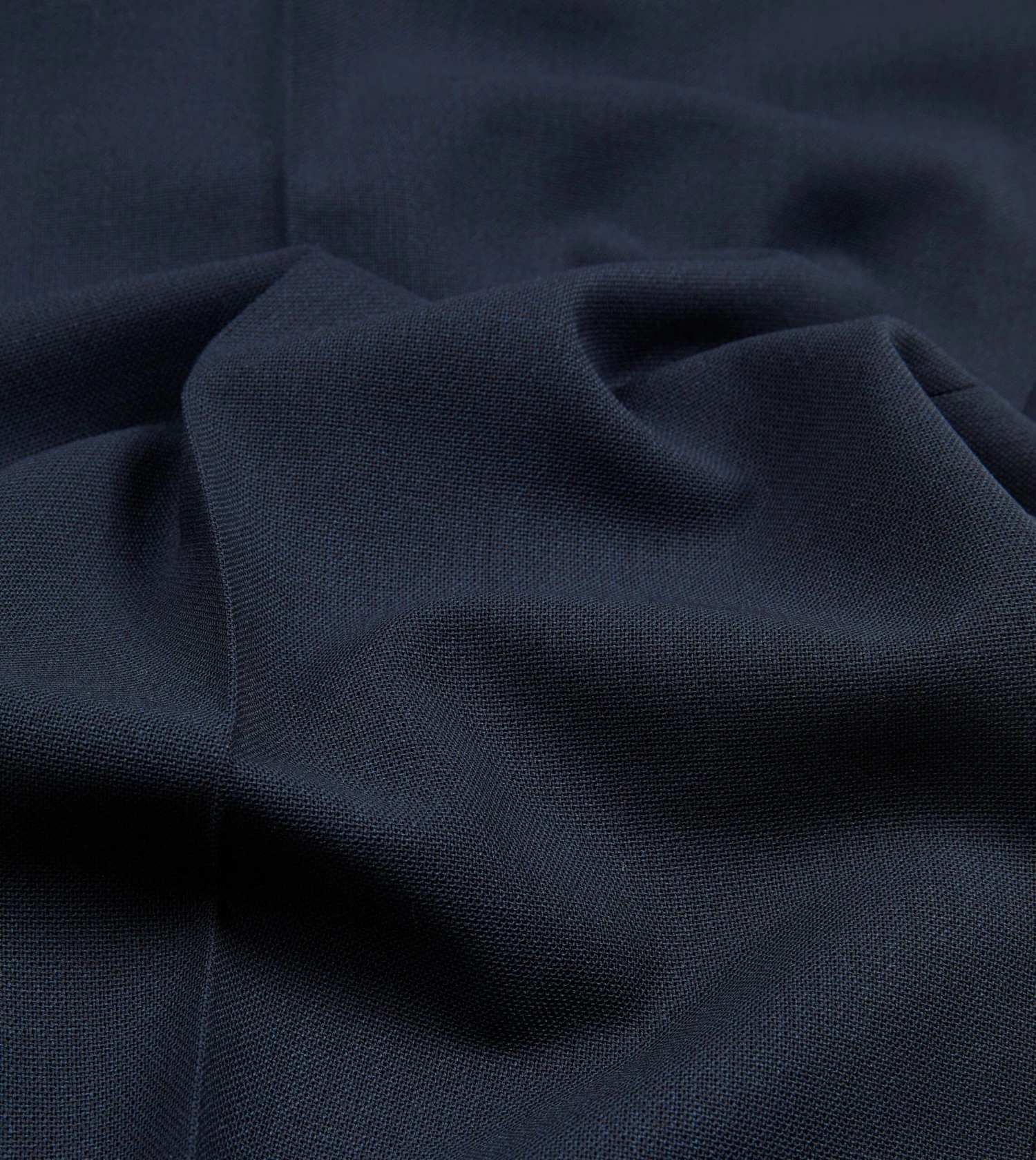 Navy Tropical Wool Flat Front Trouser 4 Navy Tropical Wool Flat Front Trouser - Image 2