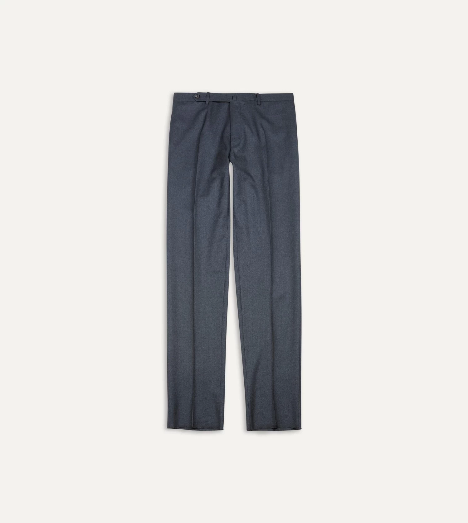 Grey Worsted Wool Flat Front Trouser 3 Grey Worsted Wool Flat Front Trouser