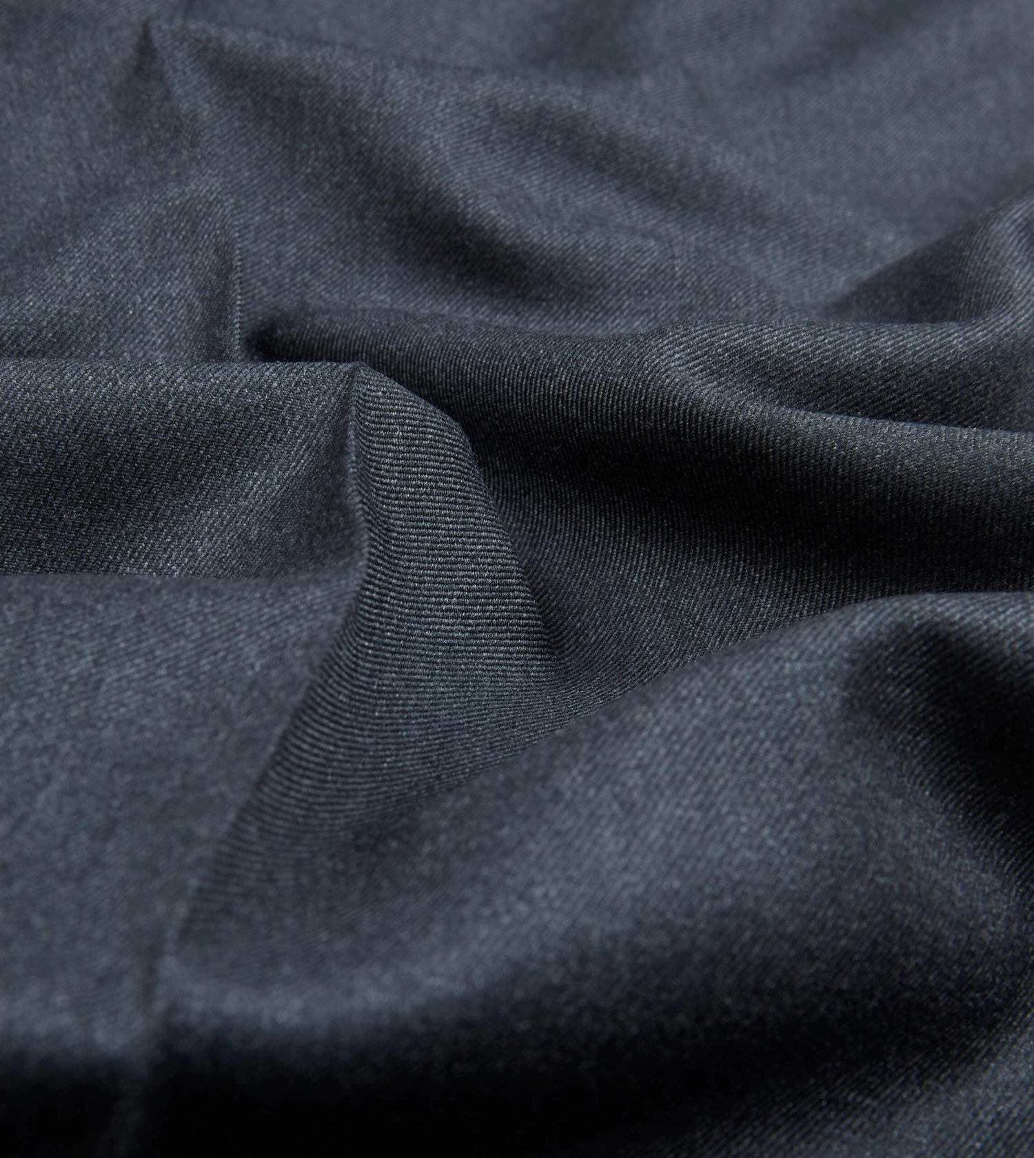 Grey Worsted Wool Flat Front Trouser 4 Grey Worsted Wool Flat Front Trouser - Image 2