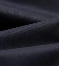 Navy Cotton Drill Single Pleat Trouser -Drakes Shop DR2A6E21375 01250 2