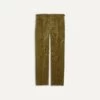 Olive Mid-Wale Corduroy Single Pleat Trouser -Drakes Shop DR2A6E21376 02400 1