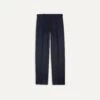 Navy Wool Flannel Single Pleat Trouser -Drakes Shop DR2A6E21379 01250 1