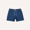 Stone Wash Indigo Cotton Drawstring Shorts -Drakes Shop DR2A6F24015 01200 1