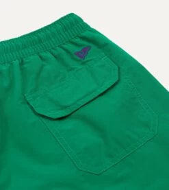 Green Nylon Drawstring Swim Shorts -Drakes Shop DR2A6G 23080 03 400 4