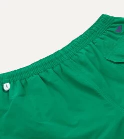 Green Nylon Drawstring Swim Shorts -Drakes Shop DR2A6G 23080 03 400 5