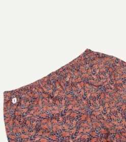 Giraffe Print Nylon Drawstring Swim Shorts -Drakes Shop DR2A6G23078 01661 4