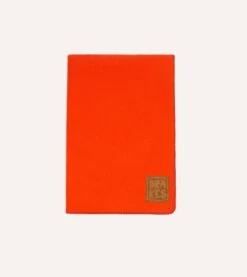 Orange Casentino Wool Blanket