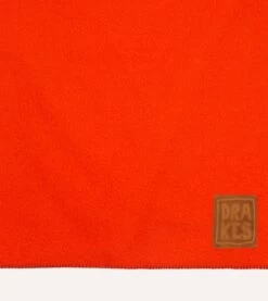 Orange Casentino Wool Blanket -Drakes Shop DR3CA023621 01800 4