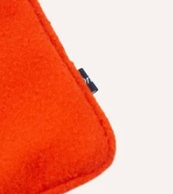 Orange Casentino Wool Cushion Cover -Drakes Shop DR3CA023622 02800 4