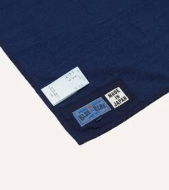 Blue Blue Japan Indigo Handstitched Patchwork Blanket -Drakes Shop DR3CA023683 01200 4