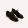 Dark Brown Suede August Goodyear Welted Derby Shoe -Drakes Shop DRIAF322440 02300 1