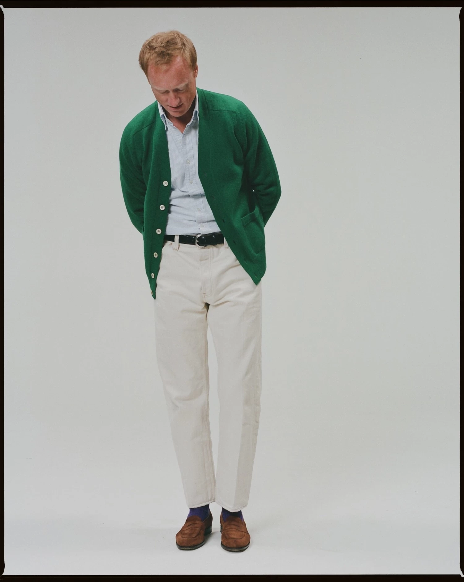 Green Lambswool 6 Button Cardigan 8 Green Lambswool 6 Button Cardigan - Image 6